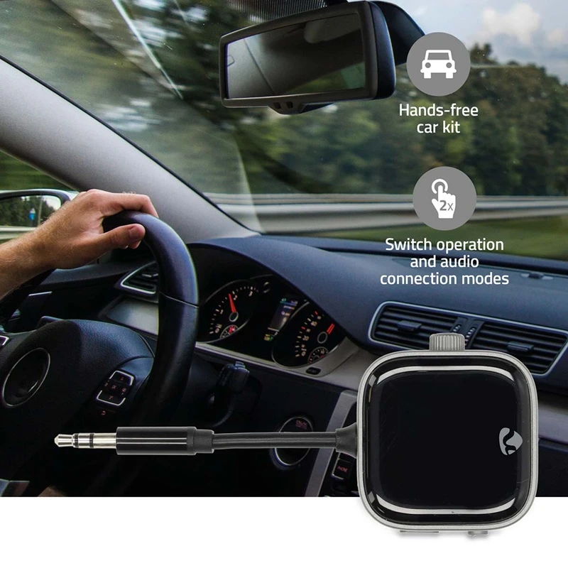 univerzální 2v1 Bluetooth adaptér BTTC2550BK v autě