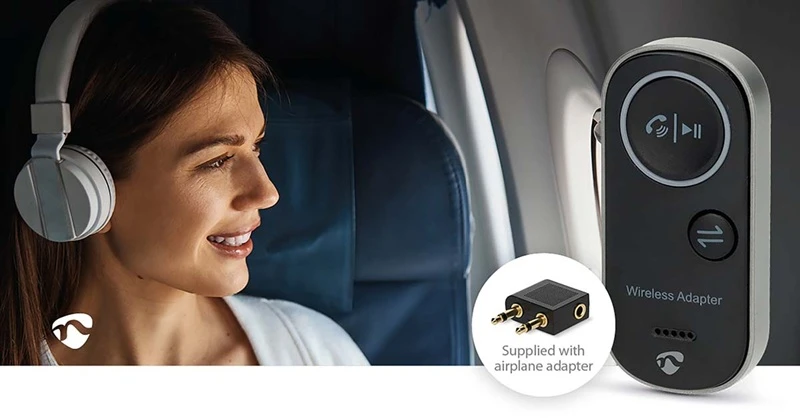 audio adaptér 2v1 Nedis BTTC2500BK