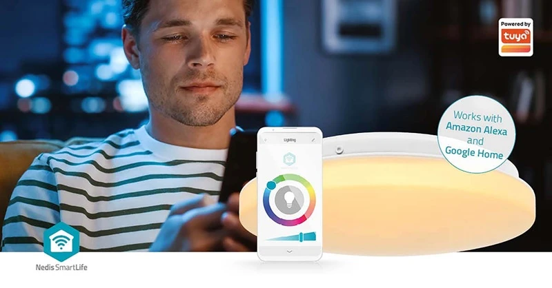 stropní chytré světlo Nedis WIFILAC35WT