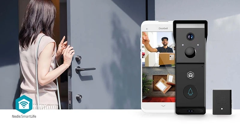 inteligentní Wi-Fi videotelefon Nedis WIFICDP31BK