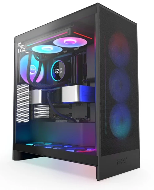 chladič NZXT Kraken Elite 280 RGB v PC skříni