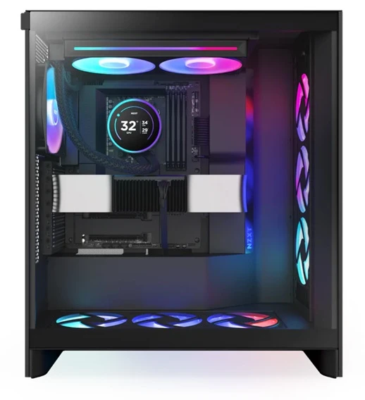 chladič NZXT Kraken Elite 280 RGB v PC skříni