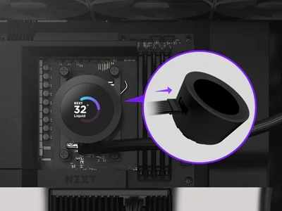 CPU chladič NZXT Kraken Plus 240 detail displej