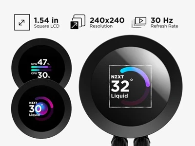 NZXT Kraken Plus 360 displej 