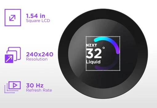 NZXT Kraken Plus 360 RGB displej