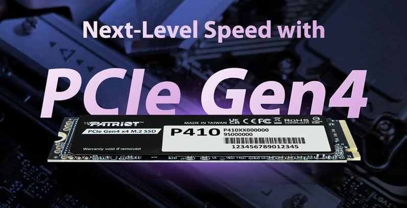 SSD Patriot P410 rozhraní PCIe Gen4