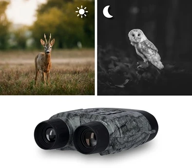 dalekohled Rollei Nightvision 400 4K po den i noc