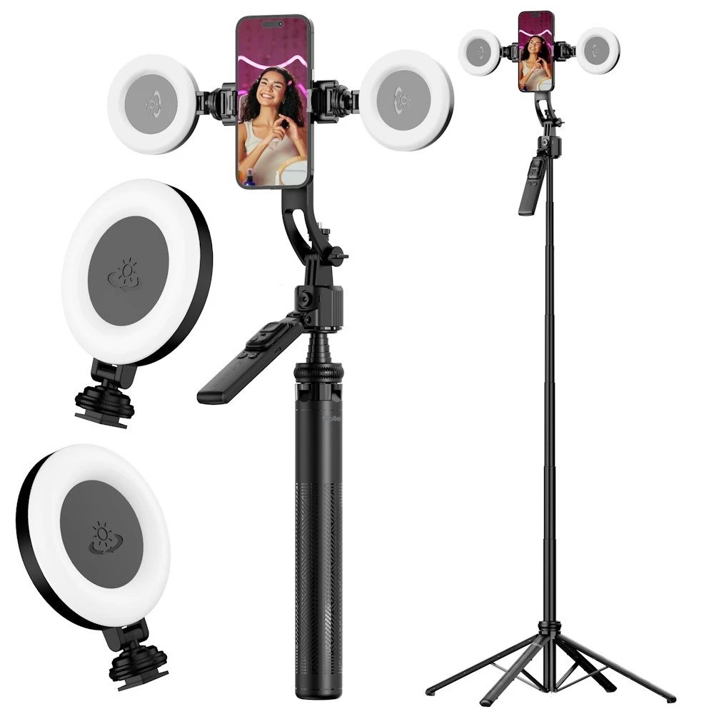stativ Rollei Easy Creator Quadpod LED-Kit