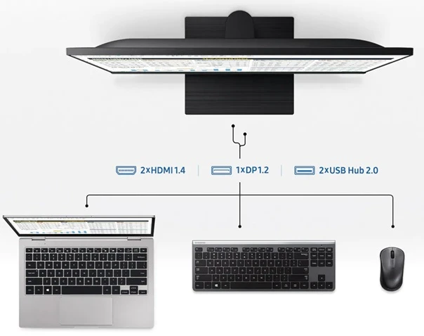 Samsung T45F konektivita periferií