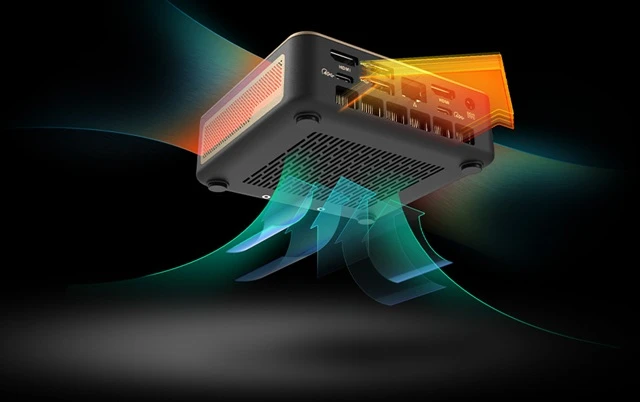 Sapphire EDGE AI proudění vzduchu