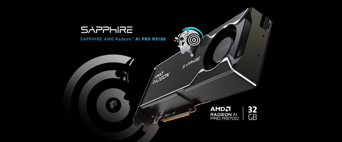 grafická karta Sapphire Radeon AI PRO R9700