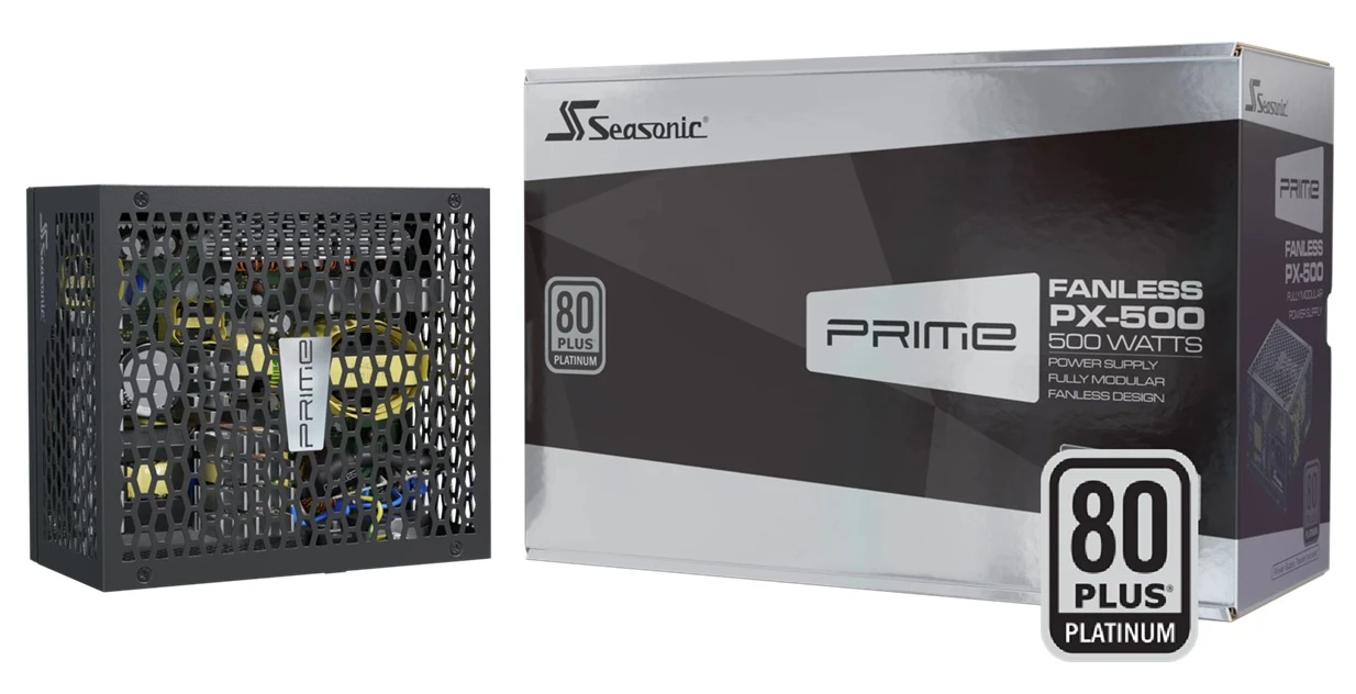 zdroj Seasonic Prime Fanless PX-500 Platinum