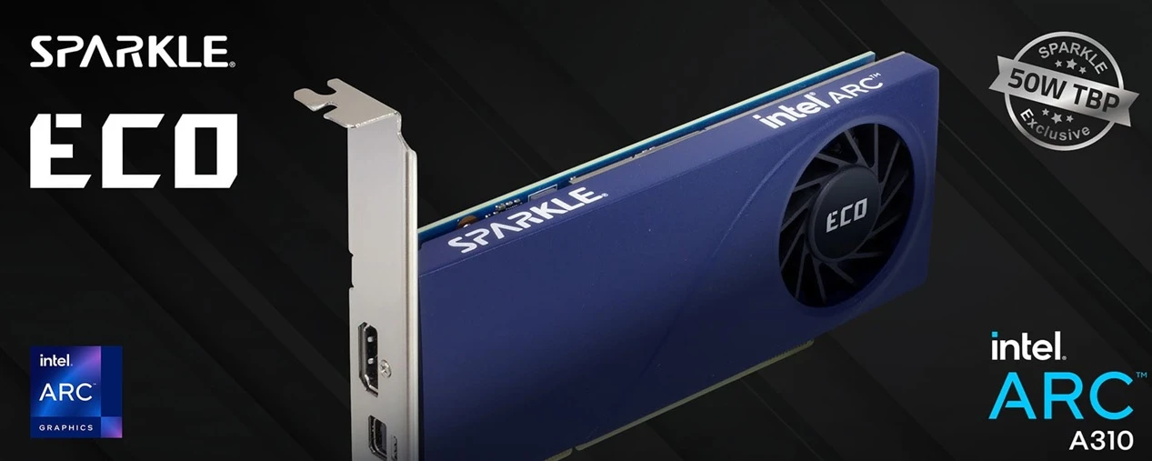 grafická karta SPARKLE Intel Arc A310 ECO (SA310C-4G)