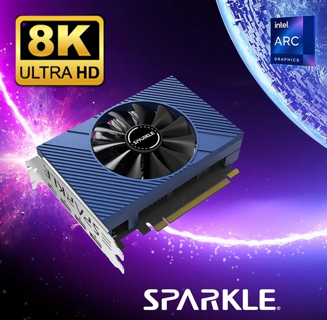 grafická karta Sparkle Intel Arc A380 ELF podpora 8K
