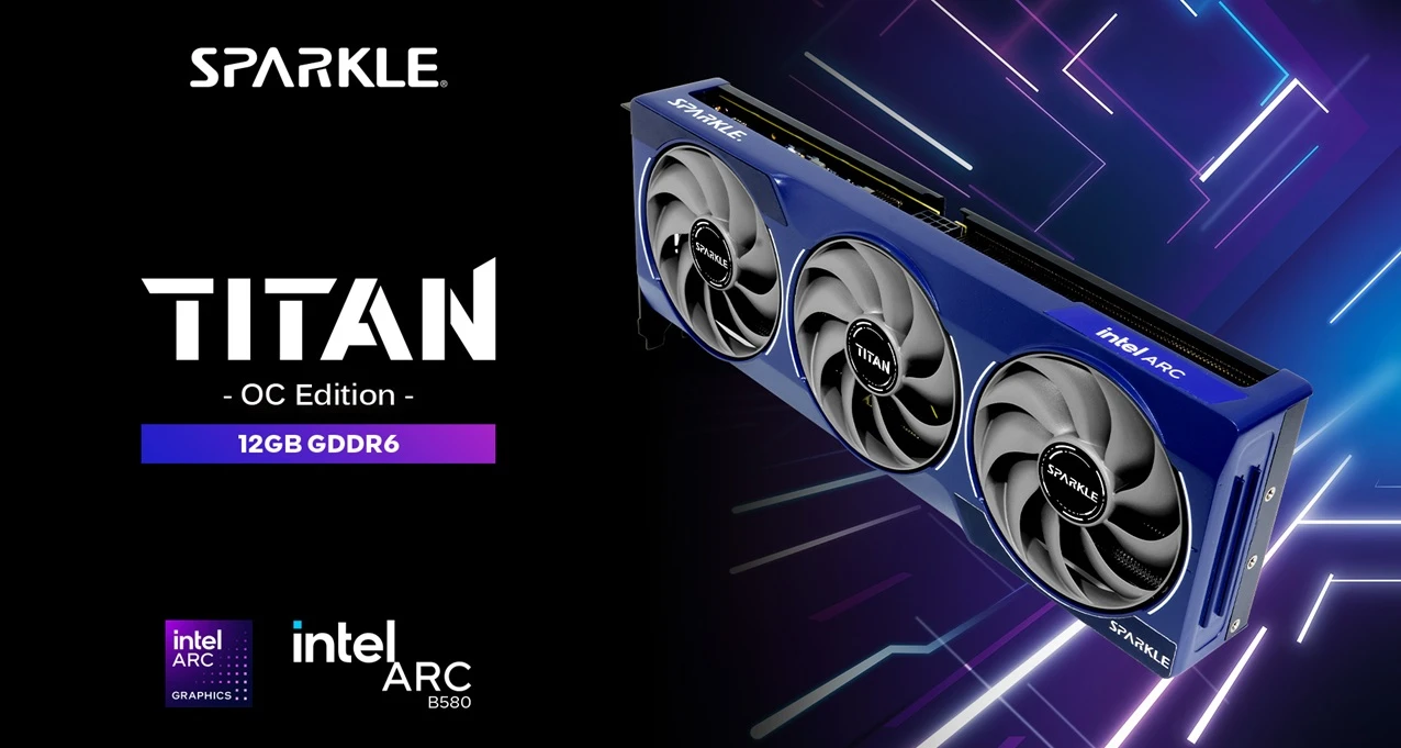 grafická karta Sparkle Intel Arc B580 TITAN OC