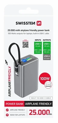SWISSTEN powerbanka 25000 mAh 100 W
