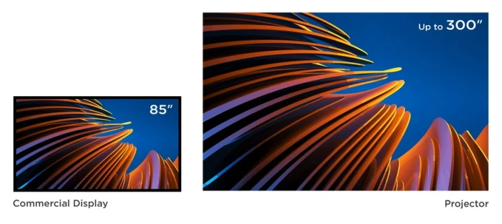 ViewSonic LSD401HD obraz na ploše až 300 palců