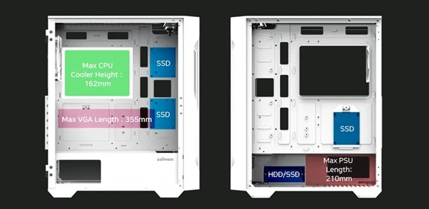 PC skříň ZALMAN i3 NEO TG White