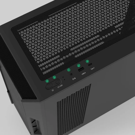 PC skříň ZALMAN i3 Neo ARGB V2 detail konektory