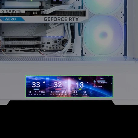 PC skříň ZALMAN P40 DS displej