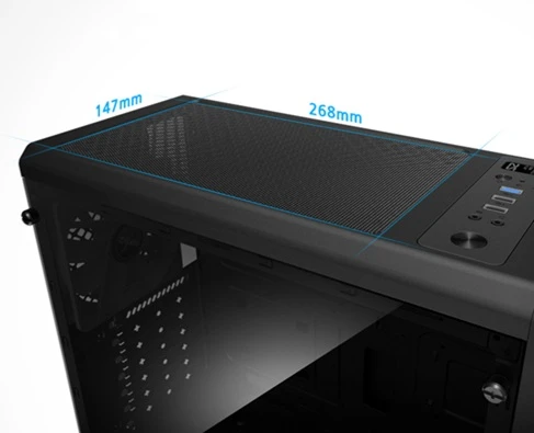 PC skříň ZALMAN S2 rozměry