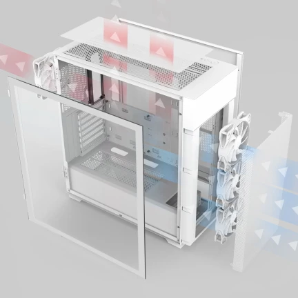 PC skříň ZALMAN S5 Neo proudění vzduchu