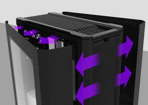 PC skříň ZALMAN X3 detail konstrukce