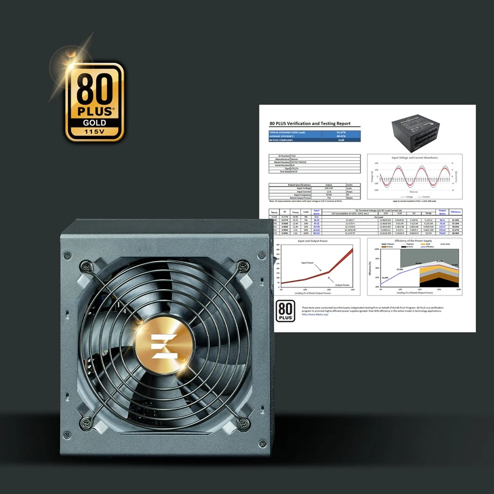 PC zdroj ZALMAN ZM750-TMX2 SE certifikace 80 PLUS Gold