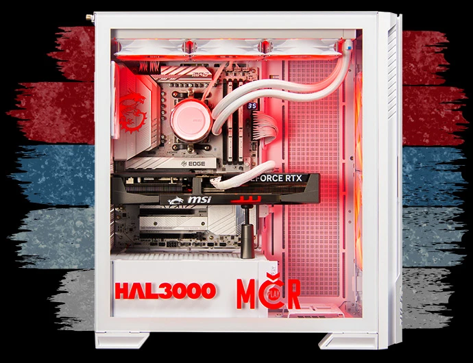 Gaming PC HAL3000 v bílém designu