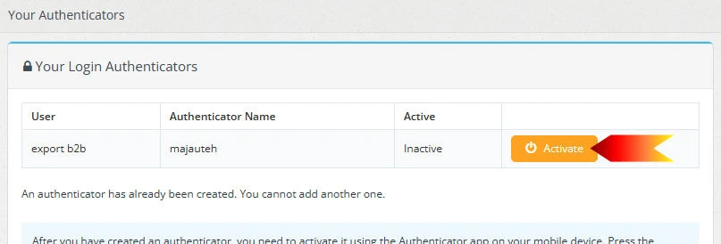 Create Authenticator