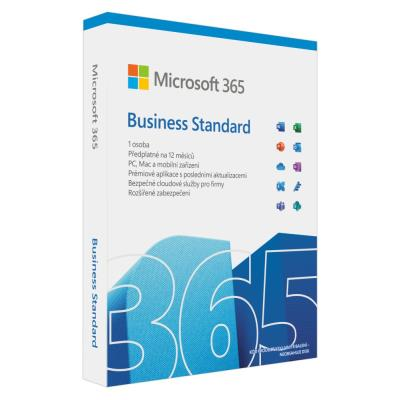 Microsoft 365 Business Standard - CZ, 1 uživatel, 1 rok (sleva 300 se zařízením)