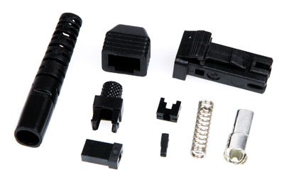 MT-RJ konektor, metalokeramický, samice, dual, pro lepení - Doprodej