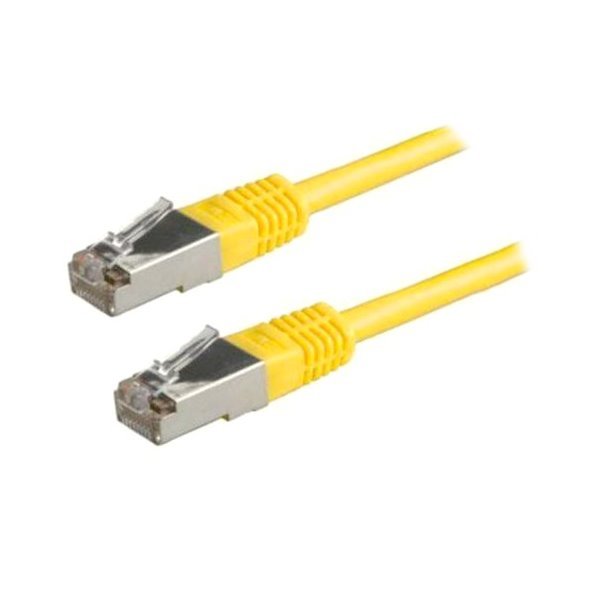 Patch kabel Cat 5e FTP 1m - žlutý
