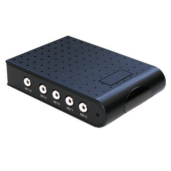 Tlačítkový/sensorový box, 12 I/O portů, bezdrátové IR spojení s přehrávačem