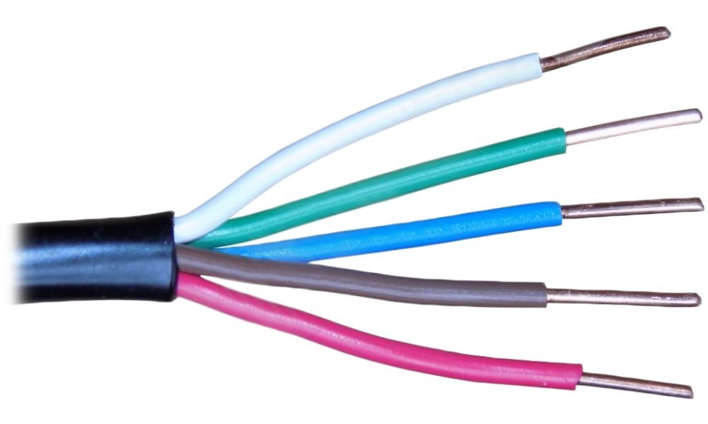 Kabel ovládací, 5x 0,8mm2, PVC+PE izolace, pro přímé uložení do země, 152m balení