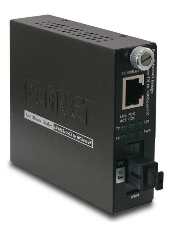 Planet FST-806B20 konvertor smart, 10/100Base-TX/FX WDM,20km