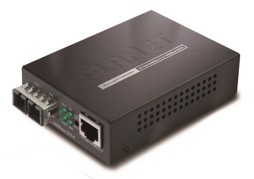 Planet GT-902S konvertor 10/100/1000Base-T/ LX (10km), Web manag., OAM, SNMP - Doprodej