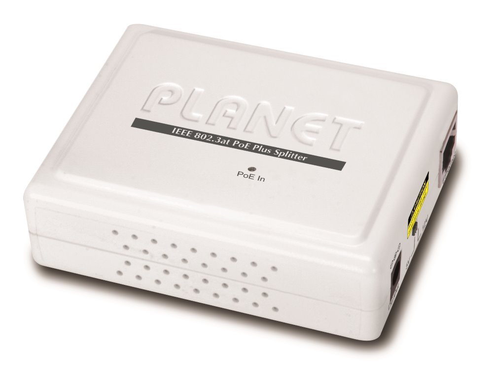 Planet POE-161S, PoE splitter, IEEE802.3at, výstup DC 5V/12V, 30W, Gigabit