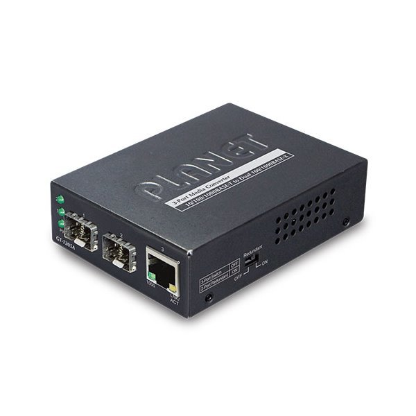 Planet GT-1205A konvertor 1x 10/100/1000Base-T / 2x SFP