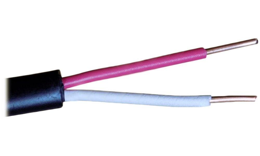 Kabel ovládací, 2x 0,8mm2, PVC+PE izolace, pro přímé uložení do země, 152m balení