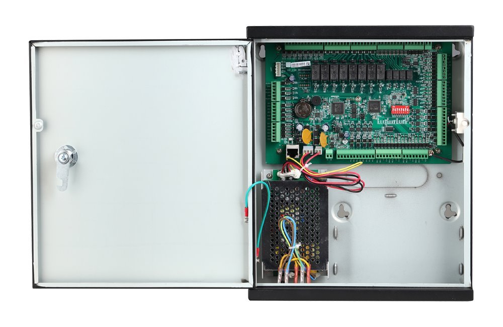Kontroler pro 8  RS-485/Wiegand čteček (RFID, key, otisk) - TCP/IP,RS-485, skříňka, možná baterie