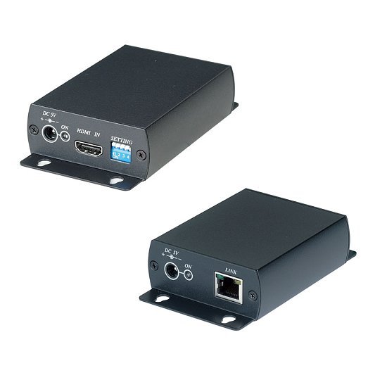CAT5 HDMI extender, vysílač do 40-70m, 1080p/i, po jednom CAT5E/CAT6 kabelu, HDMI 1.3