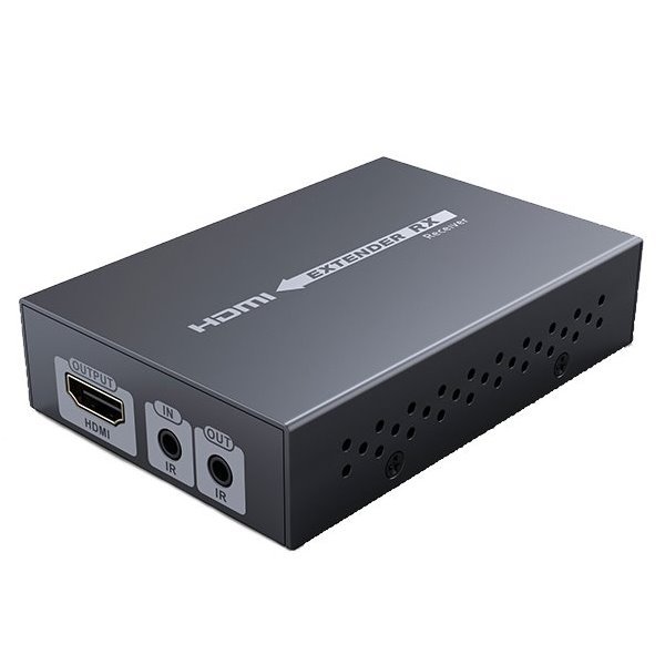 CAT5E HDMI extender,vysílač+přijímač, 70m 1080p,4k a 2k po jednom CAT5E kabelu, HDMI 1.4, HDBaseT