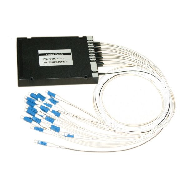 Optický rozbarvovač (MUX/DEMUX) pro CWDM 1:18  1260-1610nm, LC konektory
