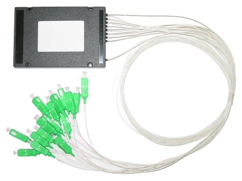 Optický rozbočovač 1:16, SC/APC konektory, 1260-1650nm, single mode, PLC, 1m