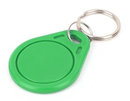 Identifikační klíčenka k dveřním stanicím, RFID 125kHz - green
