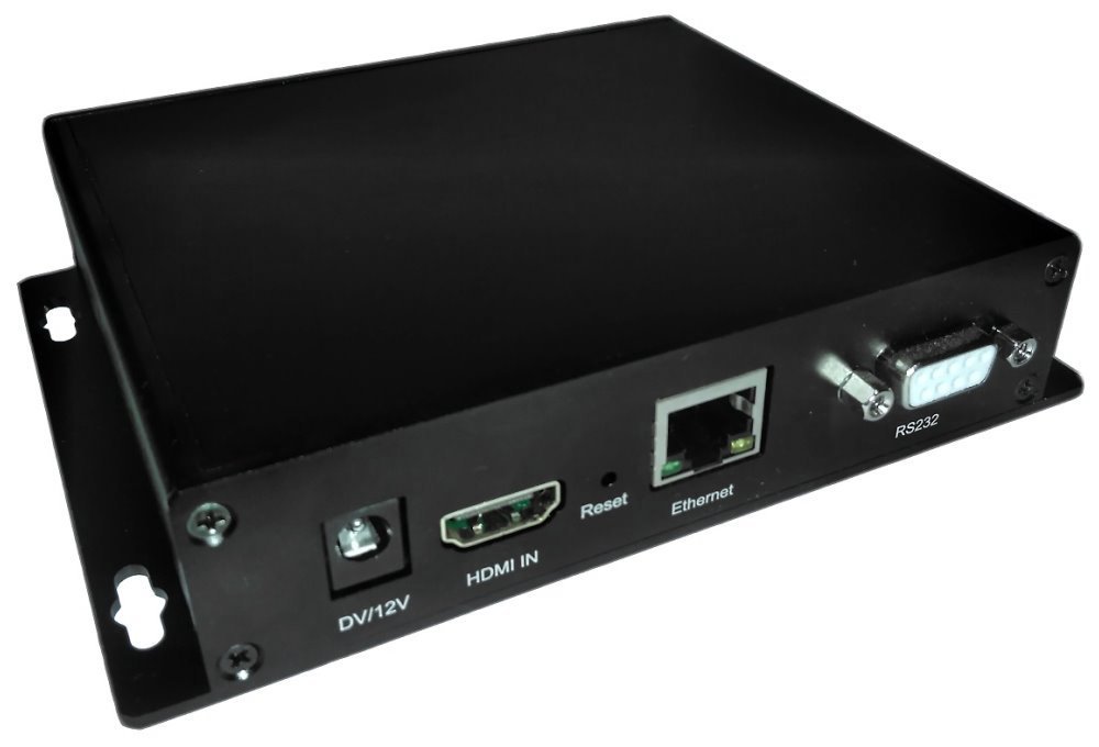 IP HD enkoder, realtime, 1x HDMI in, audio in, H.264/H.265, TS stream, ONVIF