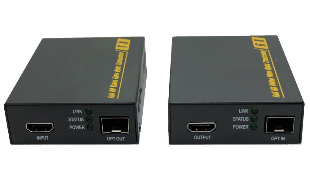 HDMI přenos po optice , nekompresovaný,real-time, do 4k, pár, včetně SFP+ modulů