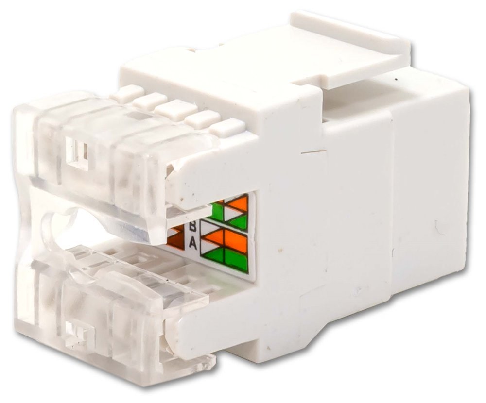 Keystone jack RJ45 narážecí, CAT5E,  do panelu