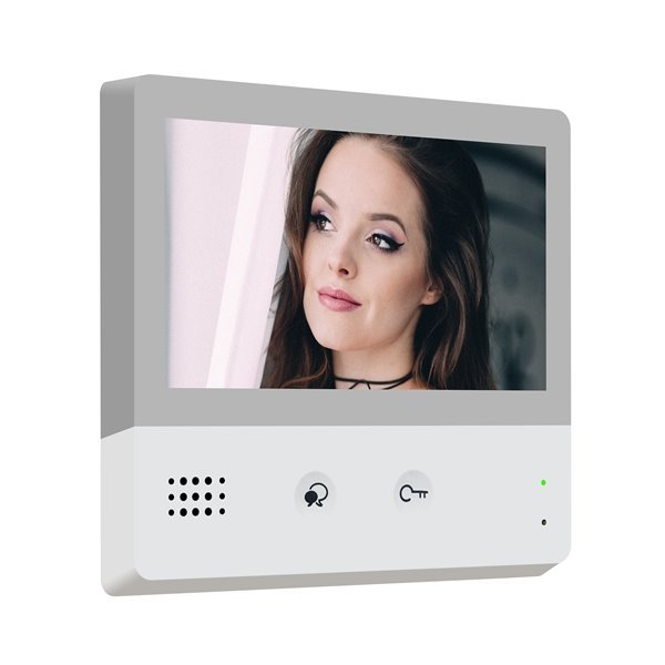 Bytový monitor D2, barevné TFT 7", dotyk. obrazovka, paměť, 2-drát+Wifi připojení, bílý , CZ